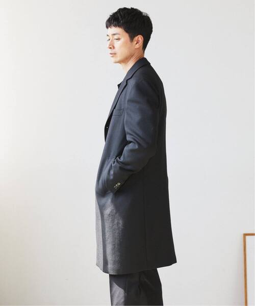 EDIFICE（エディフィス）の「ウール ギャバジン チェスター コート（チェスターコート・メンズ・ブラック/ベージュ・42/44/46/48/50/52）」の9枚目の写真
