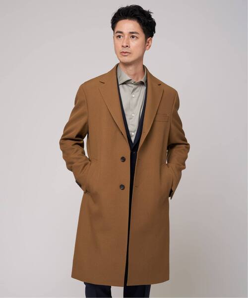 ウール ギャバジン チェスター コート（チェスターコート）｜EDIFICE