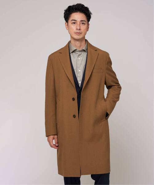 EDIFICE(エディフィス)の「ウール ギャバジン チェスター コート(チェスターコート・メンズ・ブラック/ベージュ・42/44/46/48/50/52)」の21枚目の写真