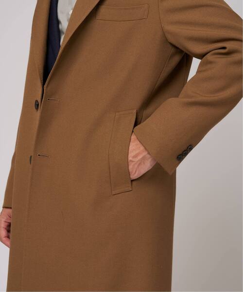 EDIFICE(エディフィス)の「ウール ギャバジン チェスター コート(チェスターコート・メンズ・ブラック/ベージュ・42/44/46/48/50/52)」の15枚目の写真