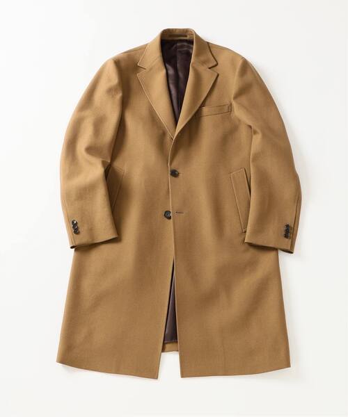 EDIFICE(エディフィス)の「ウール ギャバジン チェスター コート(チェスターコート・メンズ・ブラック/ベージュ・42/44/46/48/50/52)」の4枚目の写真