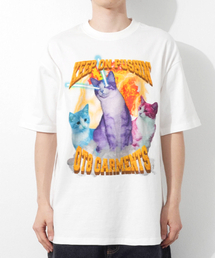 QT8 GARMENTS（キューティーエイトガーメント）の「RG Wild Cat Tee (Ivory)（Tシャツ/カットソー）」