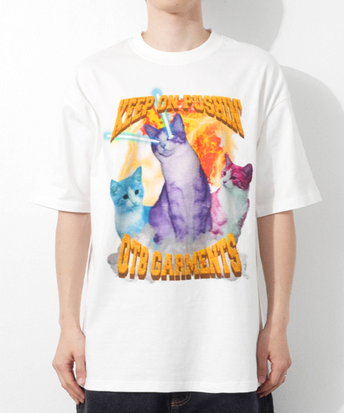 QT8 GARMENTS(キューティーエイトガーメント)の「RG Wild Cat Tee (Ivory)(Tシャツ/カットソー・レディース・その他・MEDIUM/SMALL/X-LARGE/LARGE)」の1枚目の写真