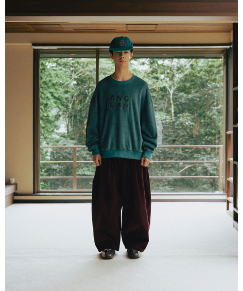 ANGLAN（アングラン）の「Terry Embroidered Pullover - Blue Green（スウェット・メンズ・その他・FREE）」の8枚目の写真