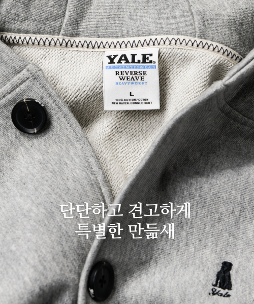 YALE(イェール)の「ヘビーウェイトリバースウィーブベースボールフードジャケットブラック(その他アウター・レディース・その他・SMALL/MEDIUM/LARGE)」の2枚目の写真
