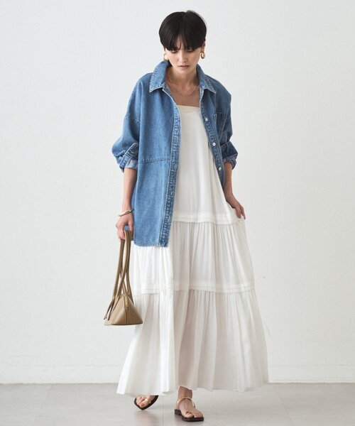 LOUNGEDRESS（ラウンジドレス）の「サテンティアードキャミワンピース