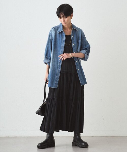 LOUNGEDRESS（ラウンジドレス）の「サテンティアードキャミワンピース