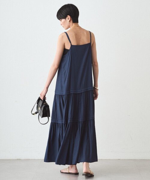 Loungedress サテンティアードキャミワンピース サテンティアードキャミワンピース（ワンピース）｜LOUNGEDRESS