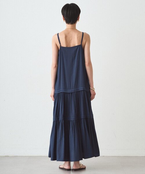 サテンティアードキャミワンピース（ワンピース）｜LOUNGEDRESS