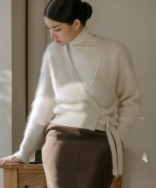 MAYVERU（メイバーユー）の「Novelle Stitch Skirt _ Brown（スカート・レディース・ブラウン・SMALL/MEDIUM）」の10枚目の写真