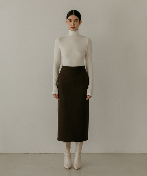 MAYVERU（メイバーユー）の「Novelle Stitch Skirt _ Brown（スカート・レディース・ブラウン・SMALL/MEDIUM）」の17枚目の写真