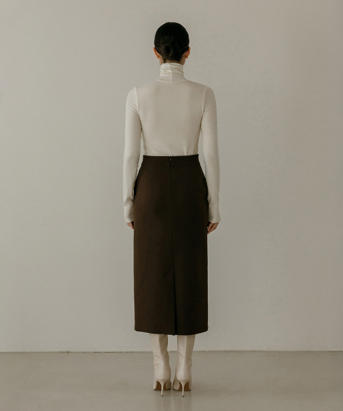 MAYVERU（メイバーユー）の「Novelle Stitch Skirt _ Brown（スカート・レディース・ブラウン・SMALL/MEDIUM）」の19枚目の写真