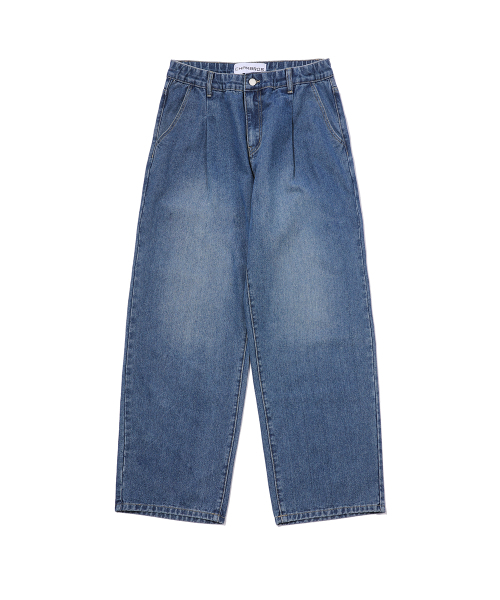 CHAMBROS（チャンブロス）の「ノンフェイドワイドデニムパンツ[ベーシックブルー]（デニムパンツ・レディース・その他・SMALL/MEDIUM/LARGE/X-LARGE/XX-LARGE）」の3枚目の写真