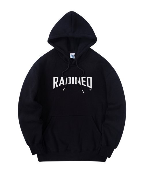 RADINEO(ラディネオ)の「アーチロゴフードパーカー ブラック(パーカー・メンズ・その他・LARGE/MEDIUM/X-LARGE)」の1枚目の写真