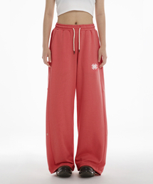 FANSHOW（ファンショー）の「SYMBOL SNAP WIDE DOUBLE JERSEY PANTS - RED（スウェットパンツ）」