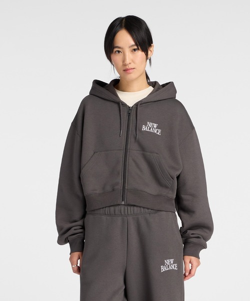 NEW BALANCE(ニューバランス)の「リニアヘリテージフリースフルジップ(ブルゾン・レディース・スミクロ/ライトパープル・SMALL/MEDIUM/LARGE/X-LARGE)」の2枚目の写真