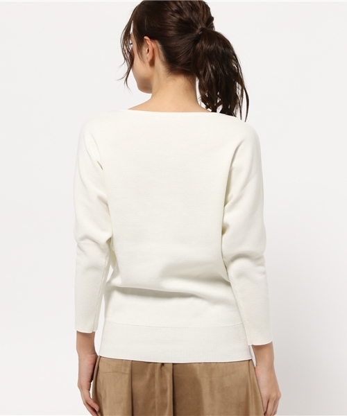 URBAN RESEARCH(アーバンリサーチ)の「UR ミラノリブドルマンニット(ニット/セーター・レディース・オフホワイト/グレー/イエロー/ライトブルー・FREE)」の15枚目の写真