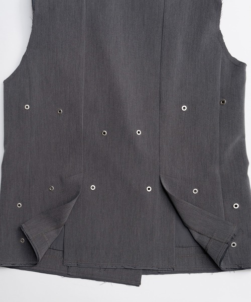MAISON SPECIAL（メゾンスペシャル）の「Eyelet Over Gilet/アイレットオーバージレ（ベスト・レディース・グレー・FREE）」の15枚目の写真