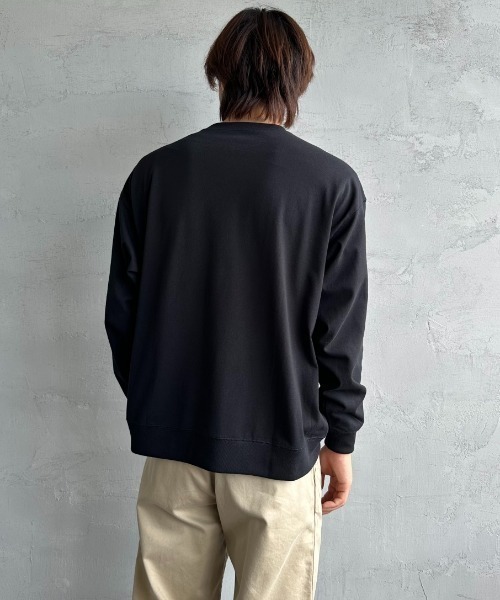 DANTON/ダントン] ワンポイントロゴ スウェットライクロンT（Tシャツ