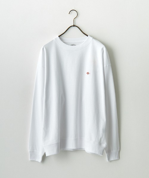 DANTON（ダントン）の「[DANTON/ダントン] ワンポイントロゴ スウェットライクロンT（Tシャツ/カットソー・レディース・ネイビー/ブラック/ホワイト/ホワイト系/アイボリー・XL/L/M）」の9枚目の写真