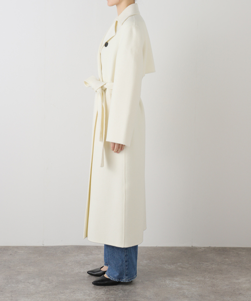 Noble（ノーブル）の「ダブルビーバーリバートレンチコート（トレンチコート・レディース・ホワイト・38/36）」の11枚目の写真