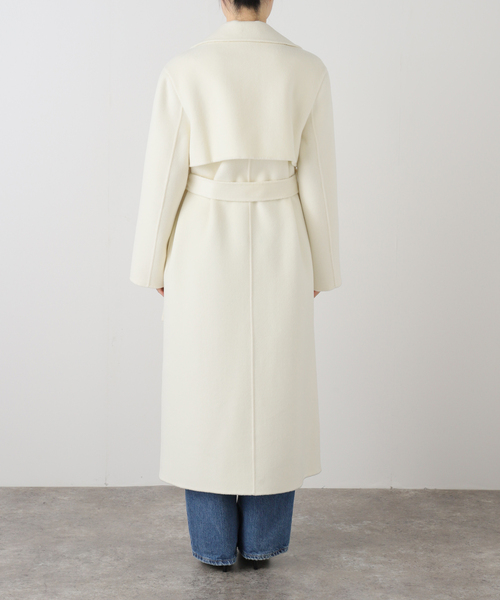Noble（ノーブル）の「ダブルビーバーリバートレンチコート（トレンチコート・レディース・ホワイト・38/36）」の12枚目の写真