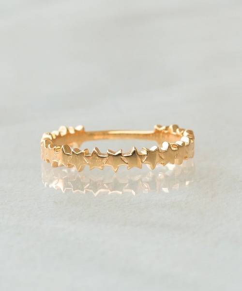 WEB限定】K18vermeil スターエタニティリング（リング）｜NOIR DE