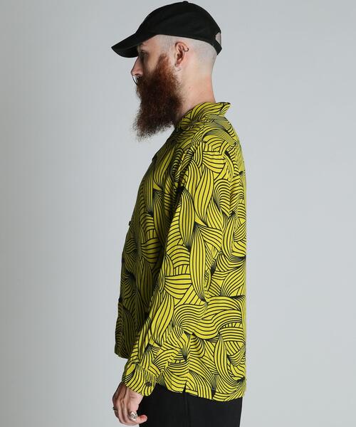 schott(ショット)の「Schott/ショット/BANANA RAYON SHIRT/バナナ レーヨンシャツ(シャツ/ブラウス・メンズ・イエロー・M/L/XL/2XL)」の6枚目の写真