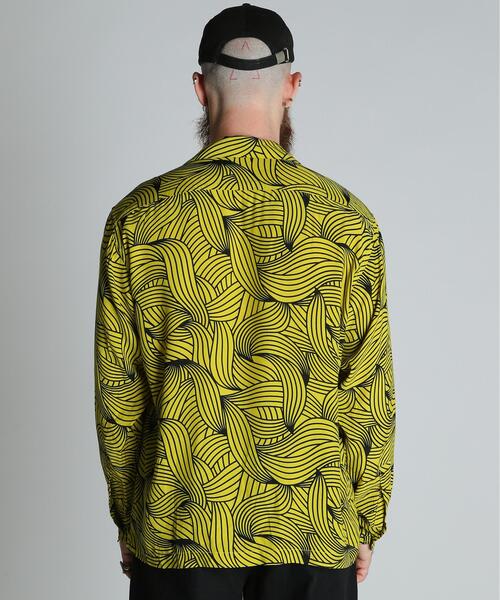 schott(ショット)の「Schott/ショット/BANANA RAYON SHIRT/バナナ レーヨンシャツ(シャツ/ブラウス・メンズ・イエロー・M/L/XL/2XL)」の7枚目の写真