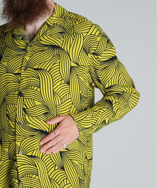 schott(ショット)の「Schott/ショット/BANANA RAYON SHIRT/バナナ レーヨンシャツ(シャツ/ブラウス・メンズ・イエロー・M/L/XL/2XL)」の9枚目の写真