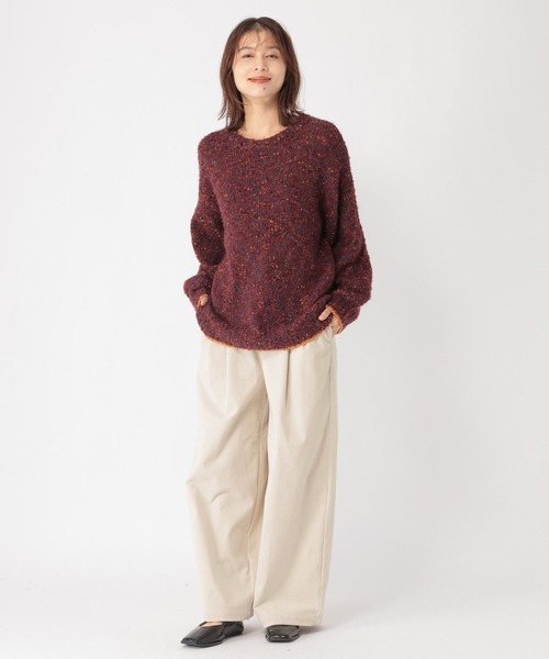 studio CLIP（スタディオクリップ）の「【イージーケア】コーデュロイワイドパンツ[プチ・プラスサイズあり]（その他パンツ・レディース・ネイビー/カーキ/ナチュラル・FREE/PF/ﾌﾘｰ(L)）」の9枚目の写真