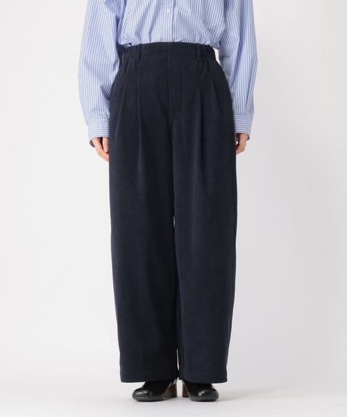 studio CLIP（スタディオクリップ）の「【イージーケア】コーデュロイワイドパンツ[プチ・プラスサイズあり]（その他パンツ・レディース・ネイビー/カーキ/ナチュラル・FREE/PF/ﾌﾘｰ(L)）」の18枚目の写真