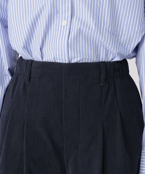 studio CLIP（スタディオクリップ）の「【イージーケア】コーデュロイワイドパンツ[プチ・プラスサイズあり]（その他パンツ・レディース・ネイビー/カーキ/ナチュラル・FREE/PF/ﾌﾘｰ(L)）」の21枚目の写真