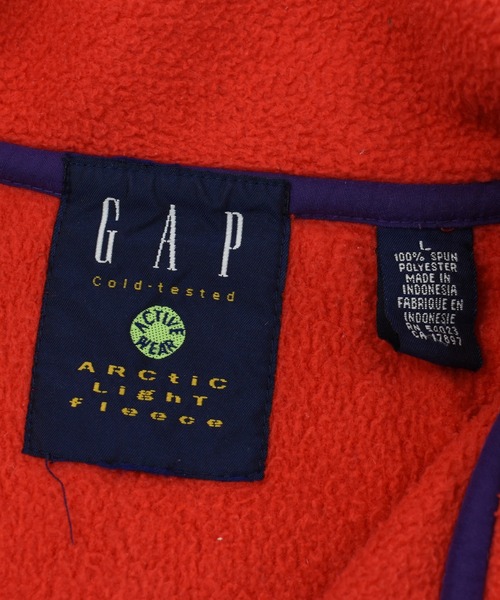 GAP（ギャップ）の「【USED】90’s GAP ハーフジップ フリースプルオーバー（その他トップス・メンズ・レッド・LARGE）」の5枚目の写真