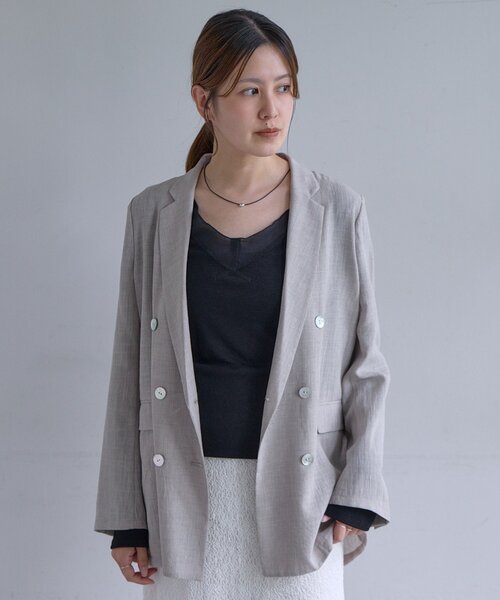 SHENERY(シーナリー)の「シアードッキングロンTEE(Tシャツ/カットソー・レディース・ブラック/オフホワイト・FREE/LARGE)」の16枚目の写真