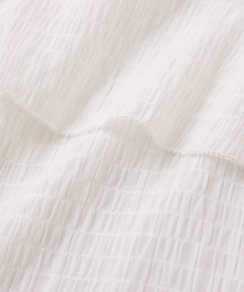 VIS（ビス）の「アシンメトリーティアードブラウス（シャツ/ブラウス・レディース・ホワイト/キナリ/チャコールグレー・FREE）」の5枚目の写真