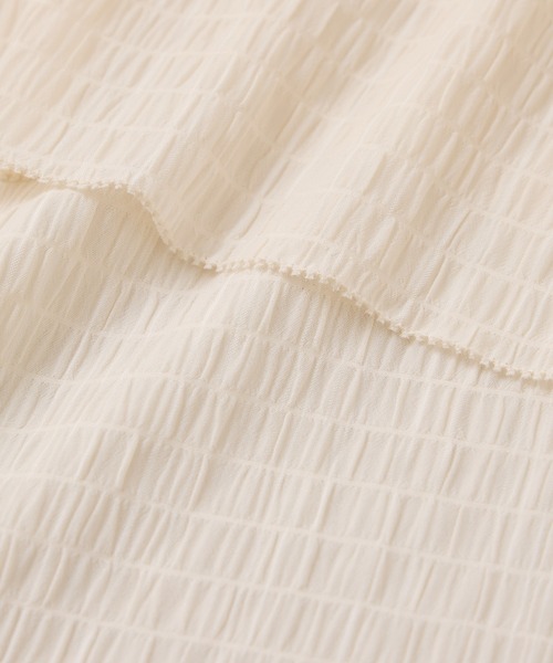 VIS（ビス）の「アシンメトリーティアードブラウス（シャツ/ブラウス・レディース・ホワイト/キナリ/チャコールグレー・FREE）」の7枚目の写真