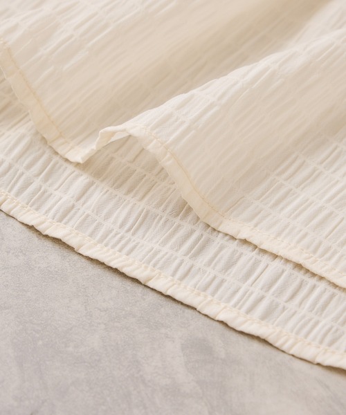 VIS（ビス）の「アシンメトリーティアードブラウス（シャツ/ブラウス・レディース・ホワイト/キナリ/チャコールグレー・FREE）」の8枚目の写真