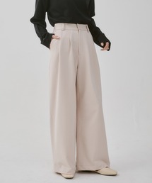 hunch（ハンチ）の「裏毛 スウェットタックパンツ（スウェットパンツ）」