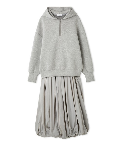 emmi(エミ)の「ダンボールフーディ×スカートセット(ワンピース・レディース・ホワイト/ライトグレー/ブラック・0/1)」の21枚目の写真