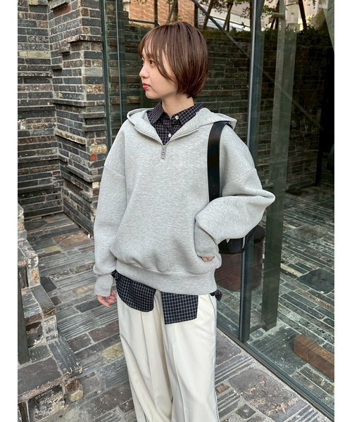 emmi(エミ)の「ダンボールフーディ×スカートセット(ワンピース・レディース・ホワイト/ライトグレー/ブラック・0/1)」の13枚目の写真