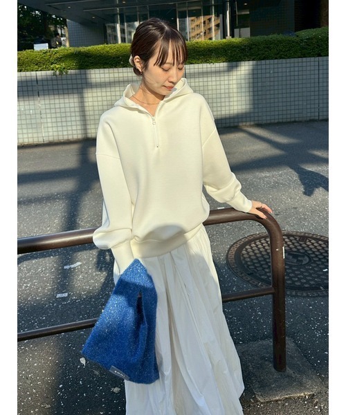 emmi(エミ)の「ダンボールフーディ×スカートセット(ワンピース・レディース・ホワイト/ライトグレー/ブラック・0/1)」の14枚目の写真