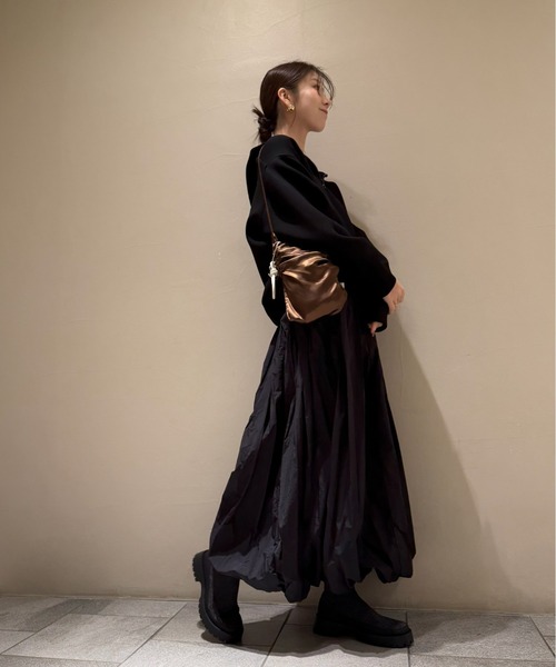 emmi(エミ)の「ダンボールフーディ×スカートセット(ワンピース・レディース・ホワイト/ライトグレー/ブラック・0/1)」の7枚目の写真