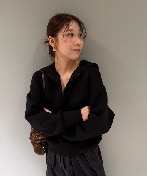 emmi(エミ)の「ダンボールフーディ×スカートセット(ワンピース・レディース・ホワイト/ライトグレー/ブラック・0/1)」の5枚目の写真