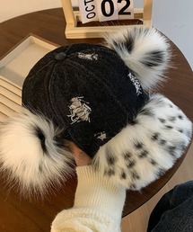 inst.ALL（インストール）の「ファー付きダメージキャップ（キャップ）」