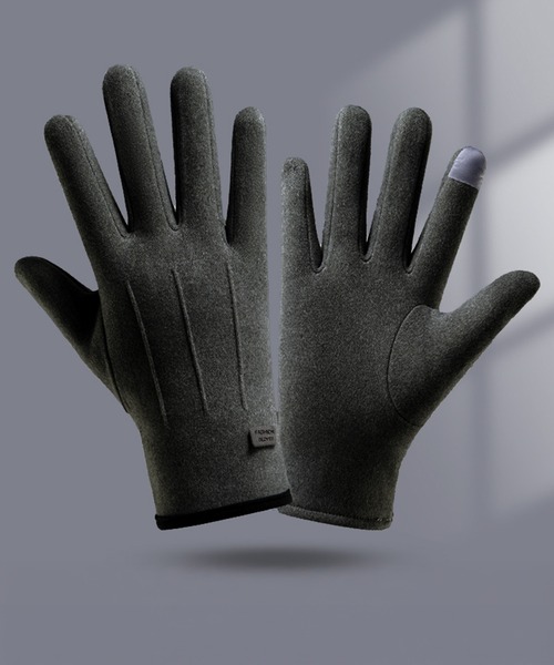 UNISEX》Pig Suede x Goat Leather Gloves/ピグスエード×ゴートレザー