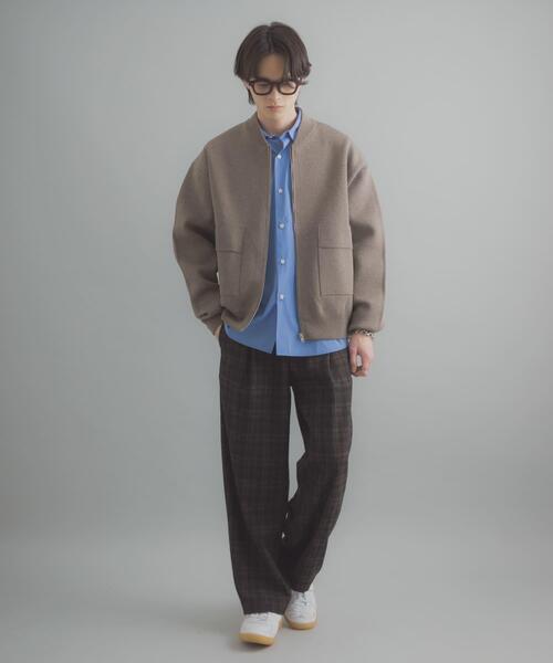 SENSE OF PLACE by URBAN RESEARCH（センスオブプレイスバイアーバンリサーチ）の「チェックバレルレッグワイドパンツ（その他パンツ・メンズ・ネイビー/ブラウン・MEDIUM/LARGE）」の10枚目の写真