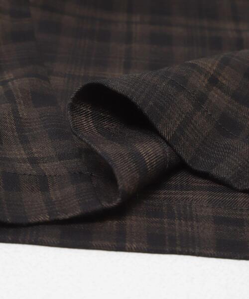 SENSE OF PLACE by URBAN RESEARCH（センスオブプレイスバイアーバンリサーチ）の「チェックバレルレッグワイドパンツ（その他パンツ・メンズ・ネイビー/ブラウン・MEDIUM/LARGE）」の4枚目の写真