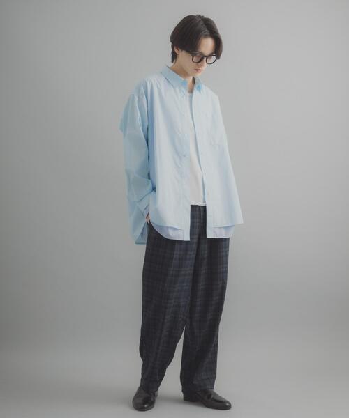 SENSE OF PLACE by URBAN RESEARCH（センスオブプレイスバイアーバンリサーチ）の「チェックバレルレッグワイドパンツ（その他パンツ・メンズ・ネイビー/ブラウン・MEDIUM/LARGE）」の12枚目の写真