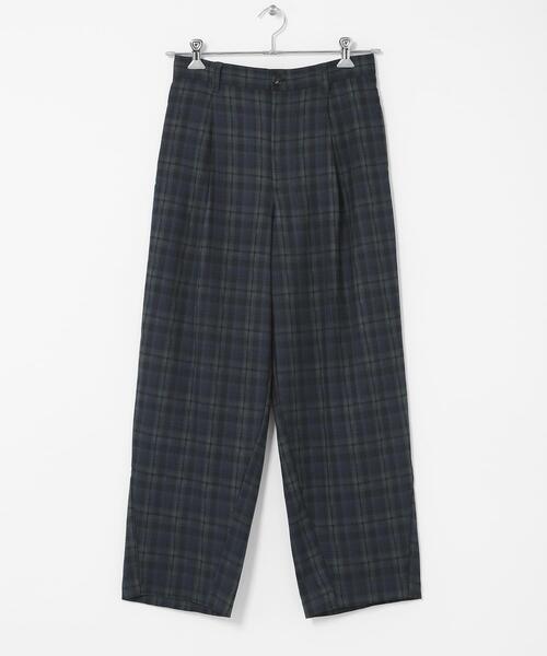 SENSE OF PLACE by URBAN RESEARCH（センスオブプレイスバイアーバンリサーチ）の「チェックバレルレッグワイドパンツ（その他パンツ・メンズ・ネイビー/ブラウン・MEDIUM/LARGE）」の14枚目の写真
